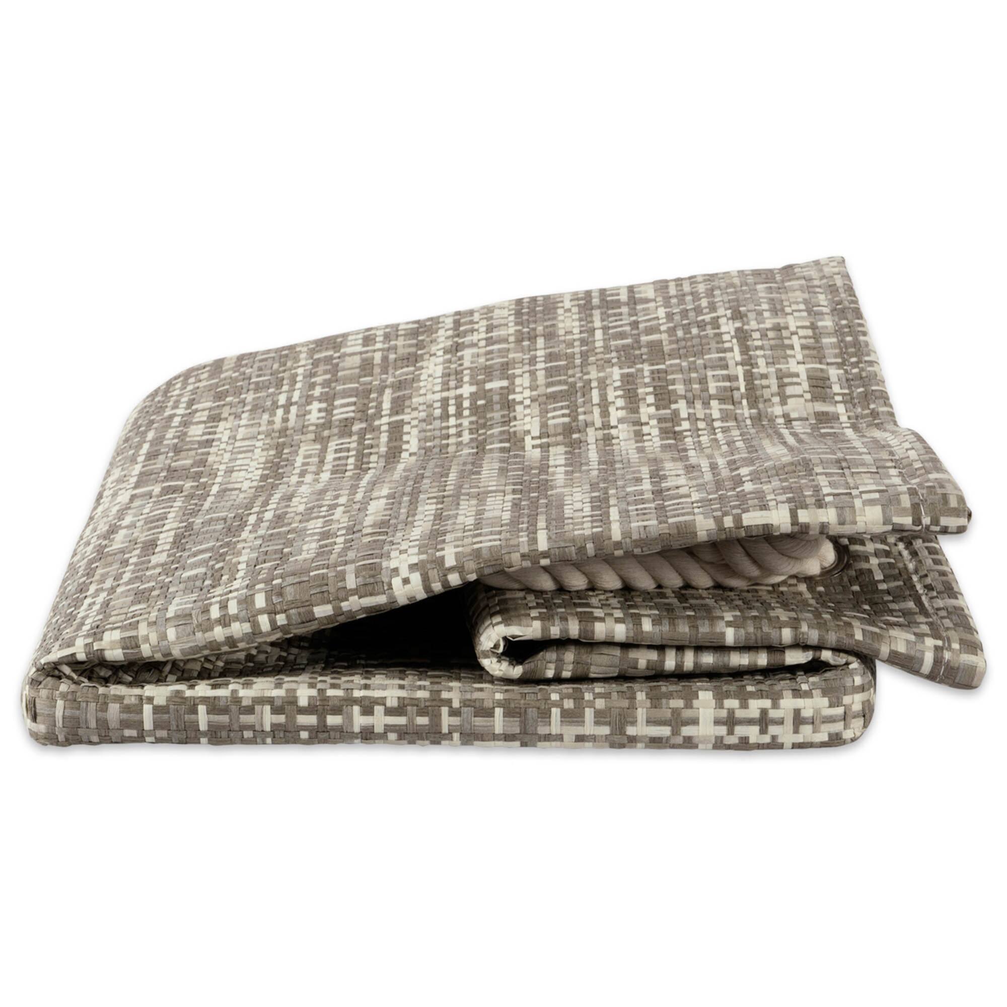 DII® Medium Gray Tweed Rectangular Paper Bin
